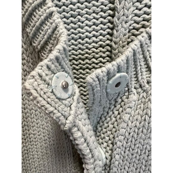 J. Jill Womens Open Front Cardigan Sweater 4X Light Gray Cotton/Acrylic Blend - Picture 6 of 8